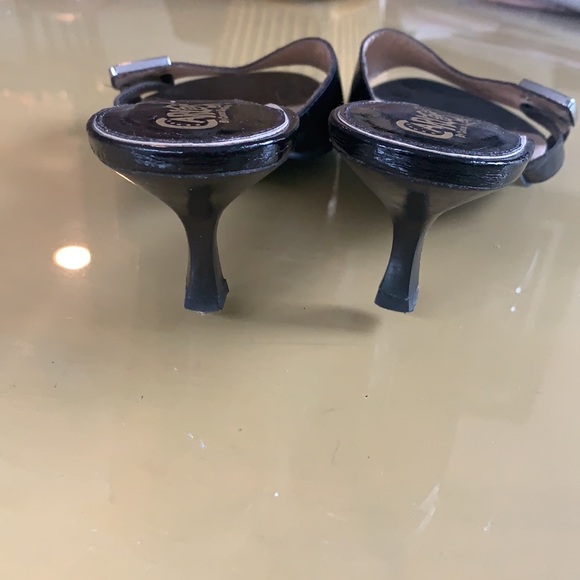 Carlos Black Leather Mule Style Sandal - Picture 4 of 7